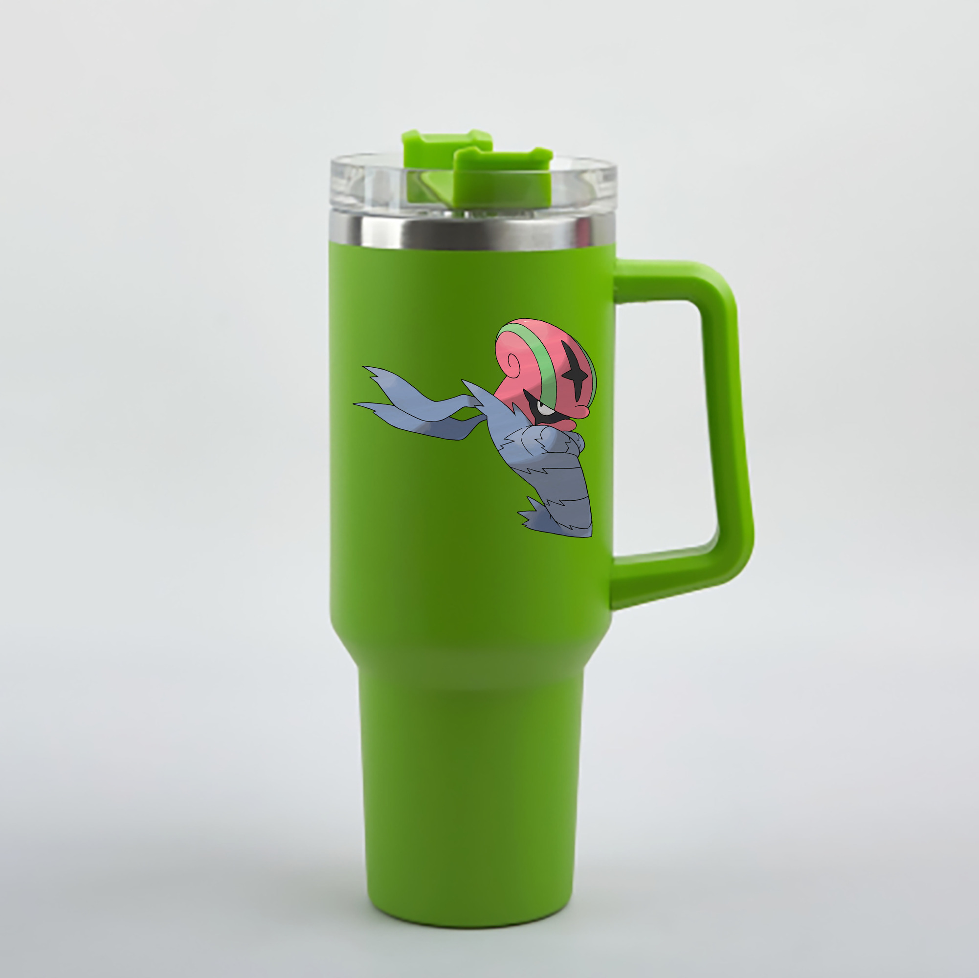 （画像用） ポケットモンスター Pokémon 1200mL車用タンブラー - クリスタルステッカー（プラスチックストロー付き）